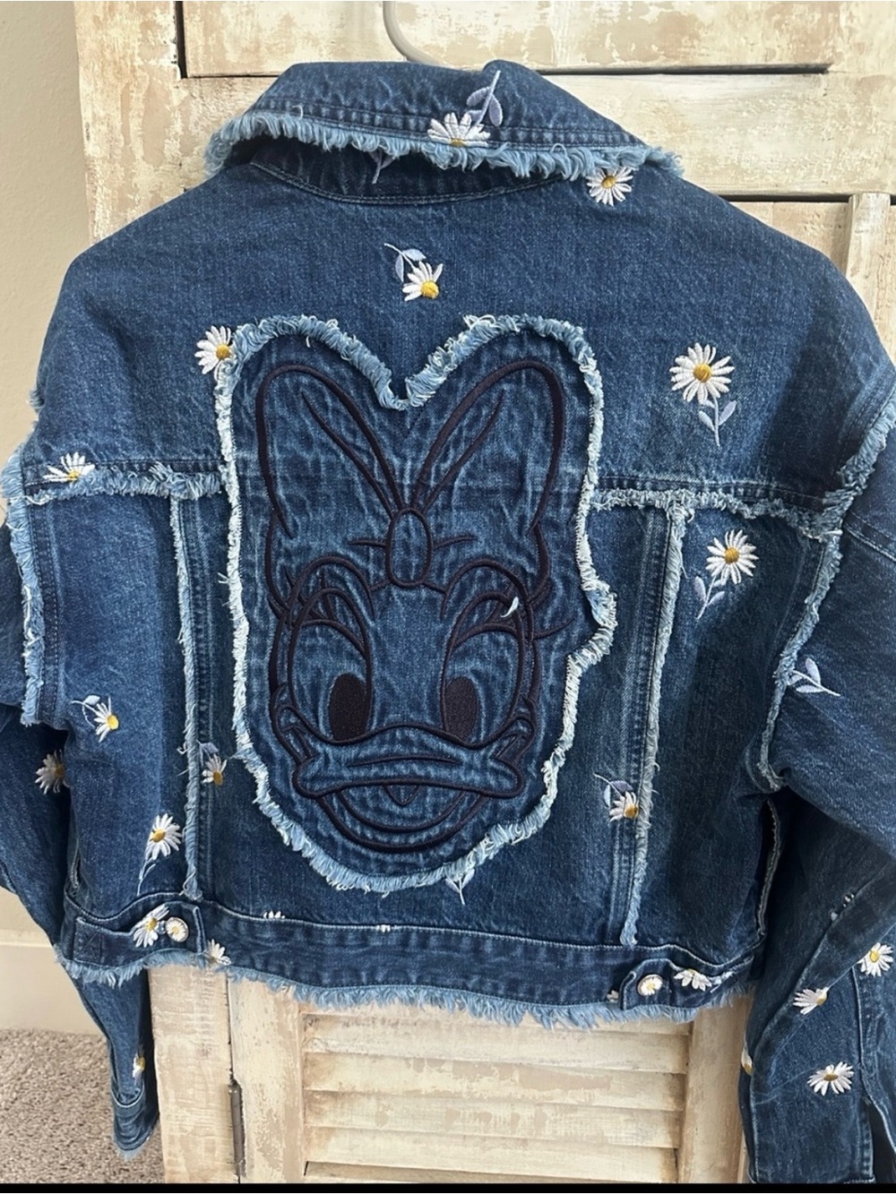 Disney Parks Her Universe Daisy Duck Denim Jacket NWT Adult Small